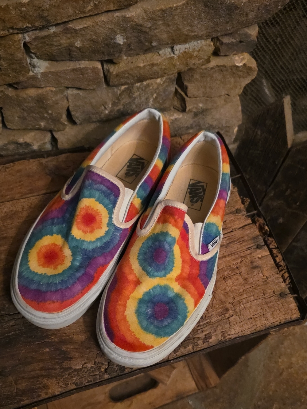 Vans Tie-Dye Slip-On Sneakers - Rainbow